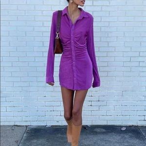 With Jean Purple Andy Dress